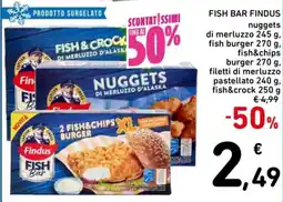 Spazio Conad FISH BAR FINDUS nuggets, fish&chips, fish&rock offerta