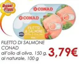 Spazio Conad Filetto di salmone CONAD offerta