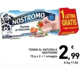 Spazio Conad Tonno al naturale NOSTROMO offerta