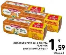 Spazio Conad Omogeneizzato alla frutta PLASMON offerta