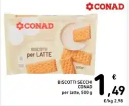 Spazio Conad Biscotti secchi CONAD offerta