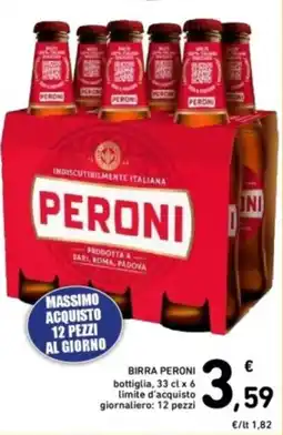 Spazio Conad Birra peroni bottiglia offerta