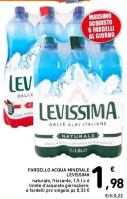 Spazio Conad Fardello acqua minerale LEVISSIMA offerta
