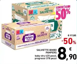 Spazio Conad Salviette bimbo PAMPERS offerta