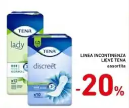 Spazio Conad Linea incontinenza lieve TENA assortita offerta