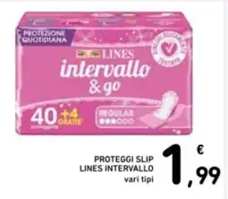 Spazio Conad Proteggi slip lines intervallo vari tipi offerta