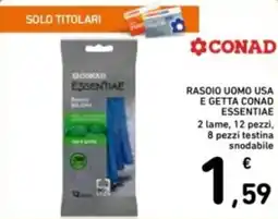 Spazio Conad Rasoio uomo usa e getta CONAD ESSENTIAE offerta
