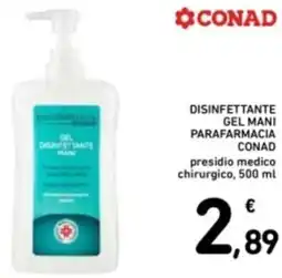 Spazio Conad Disinfettante gel mani parafarmacia CONAD offerta