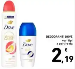 Spazio Conad Deodoranti DOVE offerta