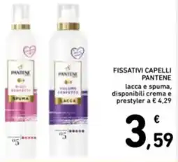 Spazio Conad Fissativi capelli PANTENE offerta