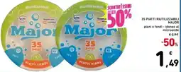 Spazio Conad 35 piatti riutilizzabili MAJOR offerta