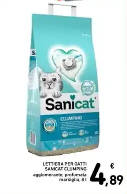 Spazio Conad Lettiera per gatti sanicat clumping offerta