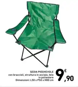 Spazio Conad Sedia pieghevole offerta