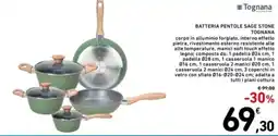 Spazio Conad Batteria pentole sage stone TOGNANA offerta