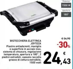 Spazio Conad Bistecchiera elettrica JOYTECK offerta