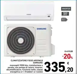 Spazio Conad Climatizzatore fisso AR09MLB SAMSUNG offerta