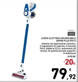 Spazio Conad Scopa elettrica ricaricabile sr90b plus POLTI offerta