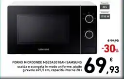 Spazio Conad Forno microonde MS20A3010AH SAMSUNG offerta