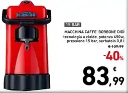 Spazio Conad Macchina caffe' borbone didì offerta