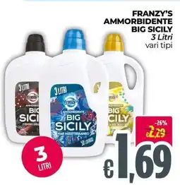Franzy's Franzy's ammorbidente big sicily offerta