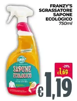 Franzy's Franzy's sgrassatore sapone ecologico offerta