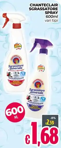 Franzy's Chanteclair sgrassatore spray offerta