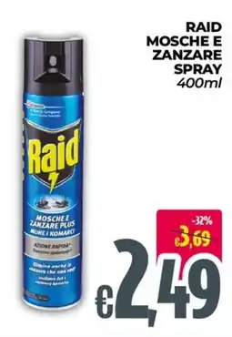 Franzy's Raid mosche e zanzare spray offerta