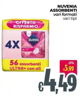 Franzy's Nuvenia assorbenti vari formati vari tipi offerta