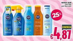 Franzy's NIVEA SUN vari tipi vari formati offerta