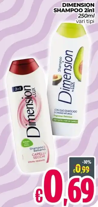 Franzy's Dimension shampoo 2in1 offerta