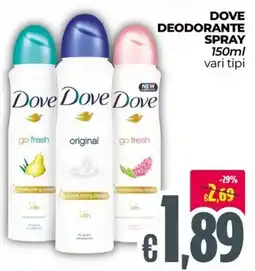 Franzy's Dove deodorante spray offerta