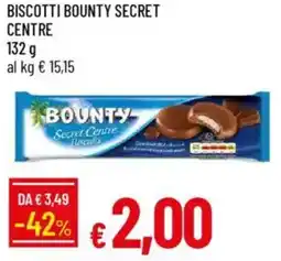 IperFamila Biscotti bounty secret centre offerta