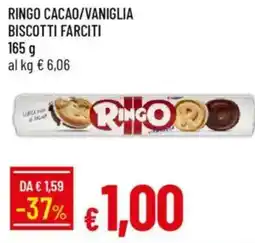 IperFamila Ringo cacao/vaniglia biscotti farciti offerta