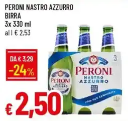 IperFamila Peroni nastro azzurro birra offerta