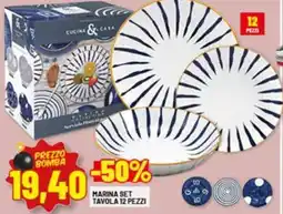 Risparmio Casa Marina set tavola 12 pezzi offerta