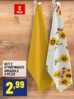 Risparmio Casa Set2 strofinacci girasole 2 pezzi offerta