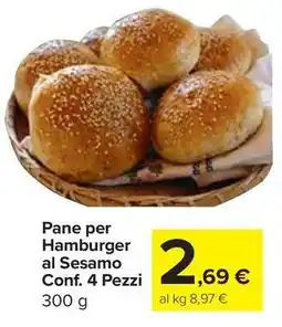 Carrefour Express Pane per Hamburger al Sesamo offerta