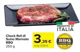 Carrefour Express Chuck Roll di Suino Marinato BBQ offerta