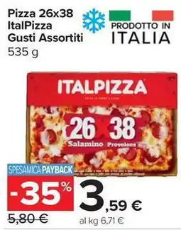 Carrefour Express Pizza 26x38 Ital Pizza Gusti Assortiti offerta