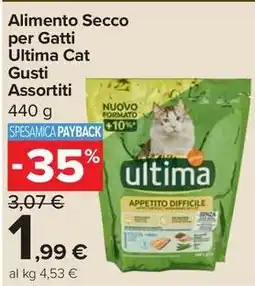 Carrefour Express Alimento Secco per Gatti Ultima Cat Gusti Assortiti offerta
