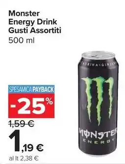 Carrefour Express Monster Energy Drink Gusti Assortiti offerta