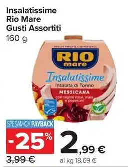 Carrefour Express Insalatissime Rio Mare Gusti Assortiti offerta