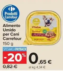 Carrefour Express Alimento Umido per Cani Carrefour offerta