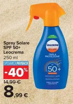 Carrefour Express Spray Solare SPF 50+ Leocrema offerta
