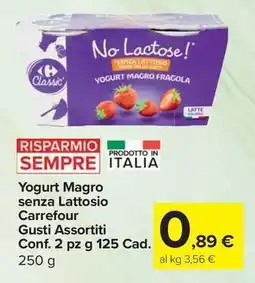Carrefour Express Yogurt Magro senza Lattosio Carrefour offerta