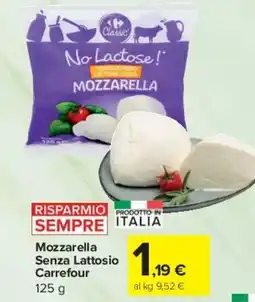 Carrefour Express Mozzarella Senza Lattosio Carrefour offerta