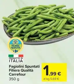 Carrefour Express Fagiolini Spuntati Filiera Qualità Carrefour offerta