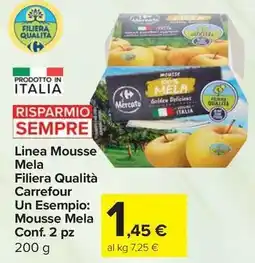 Carrefour Express Linea Mousse Mela Filiera Qualità Carrefour Un Esempio: Mousse Mela offerta