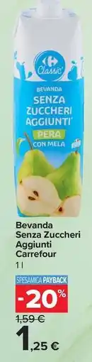 Carrefour Express Bevanda Senza Zuccheri Aggiunti Carrefour offerta