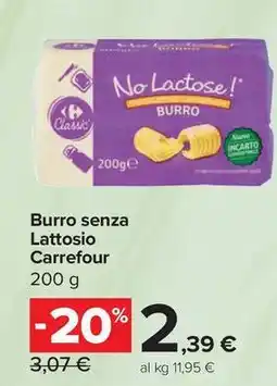 Carrefour Express Burro senza Lattosio Carrefour offerta